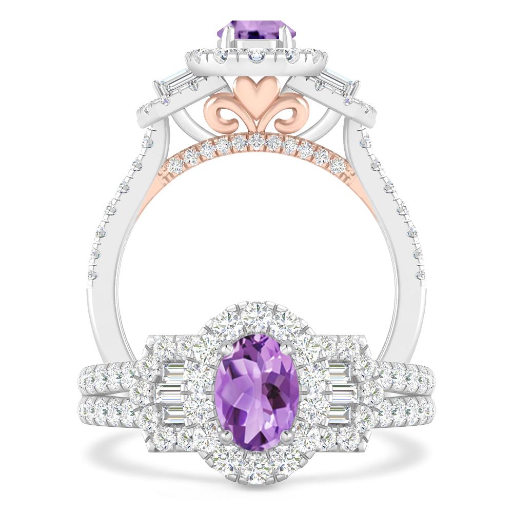 White Gold - Amethyst