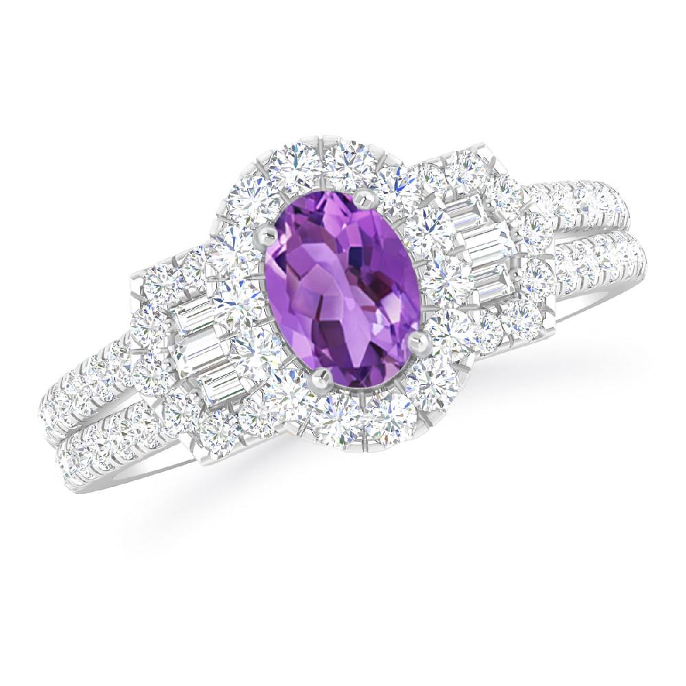 White Gold - Amethyst