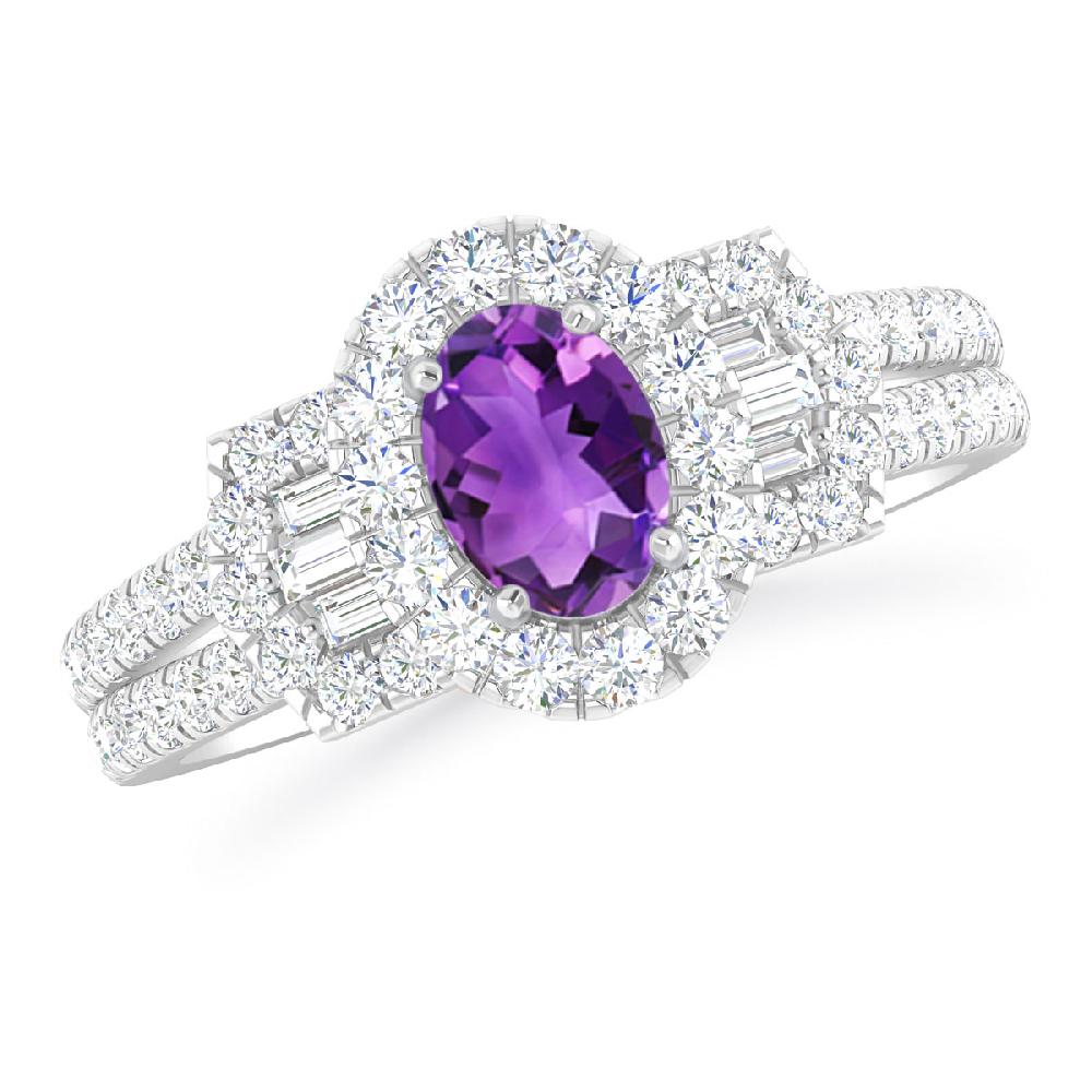 White Gold - Amethyst