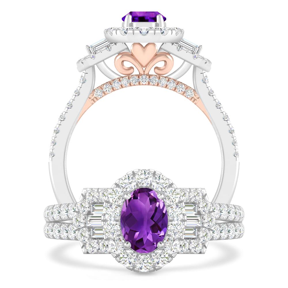 White Gold - Amethyst