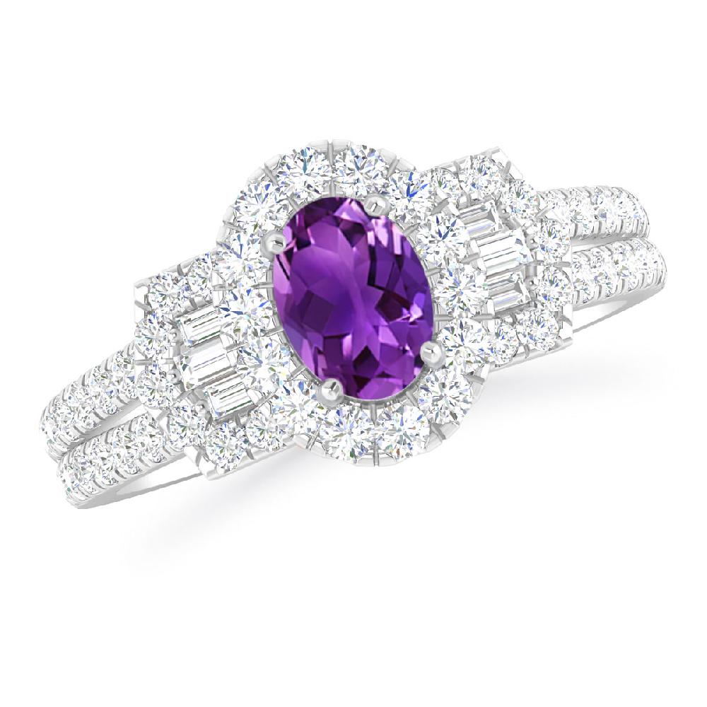 White Gold - Amethyst