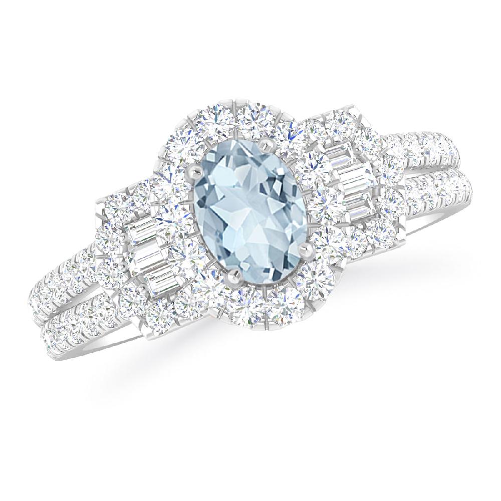 White Gold - Aquamarine