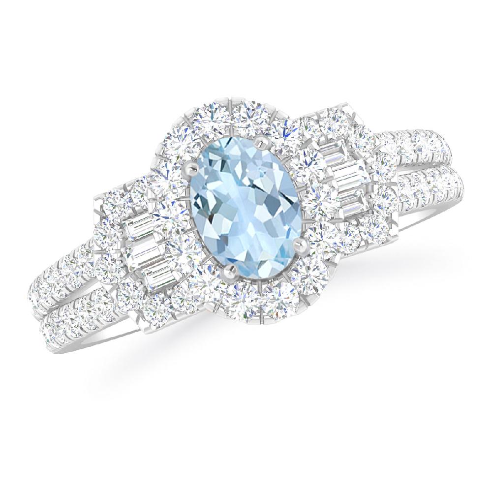 White Gold - Aquamarine