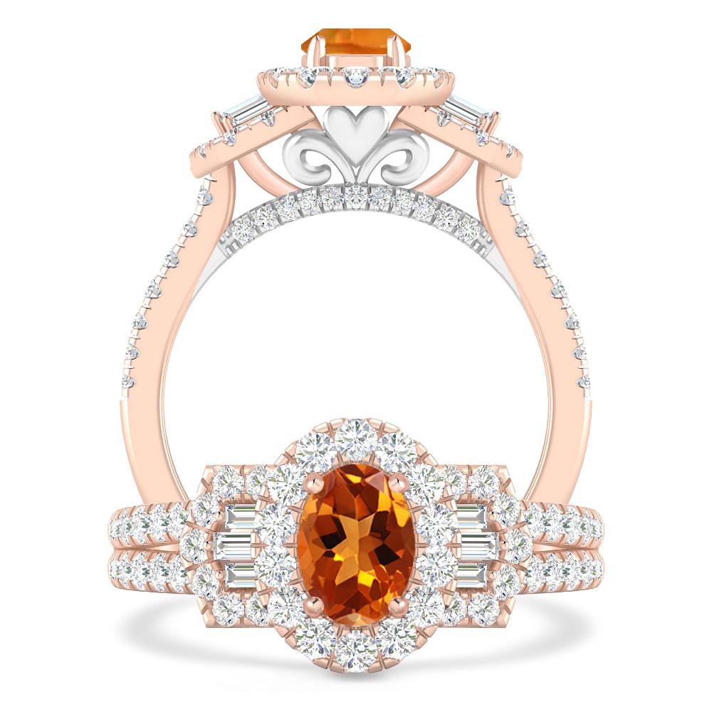 Rose Gold - Citrine