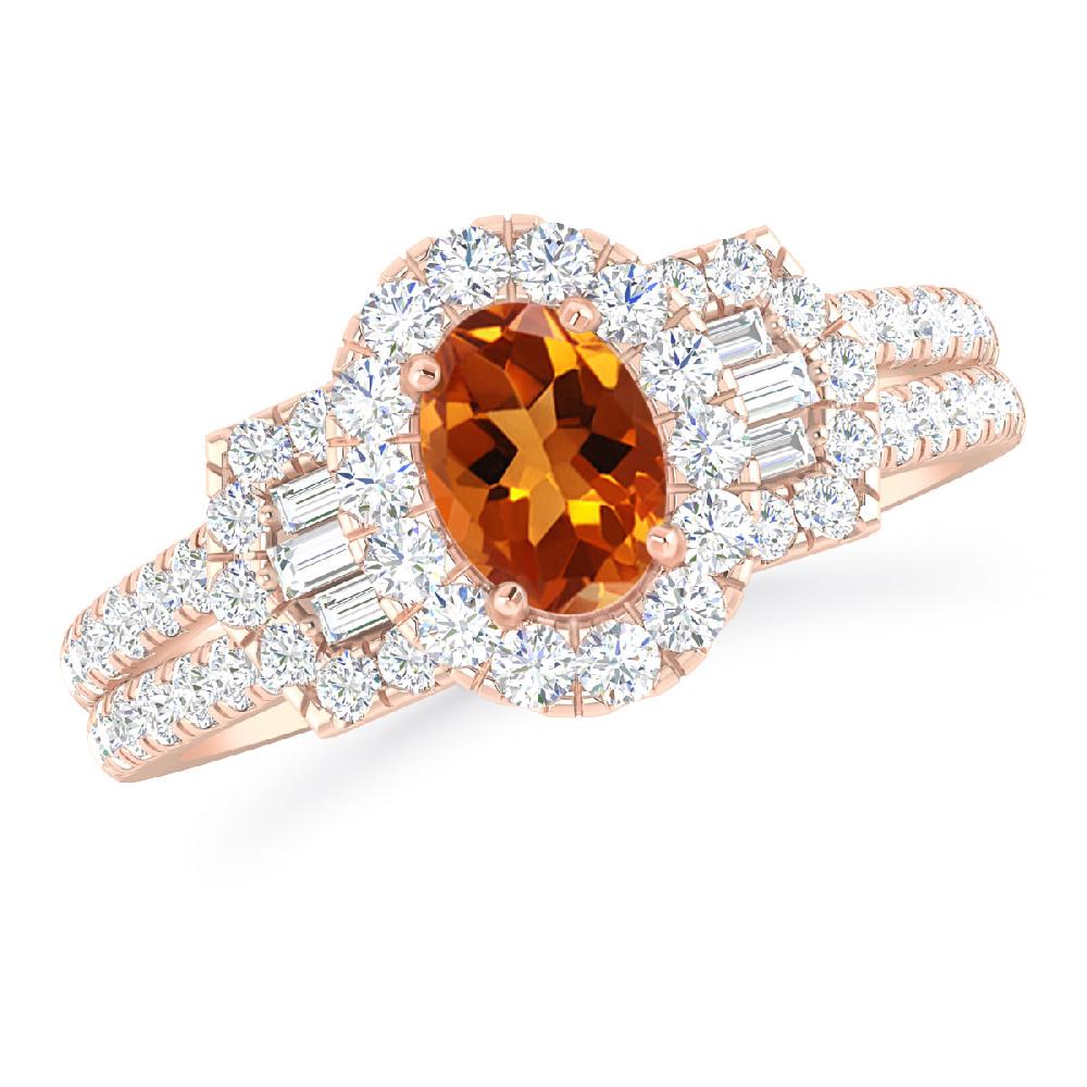 Rose Gold - Citrine