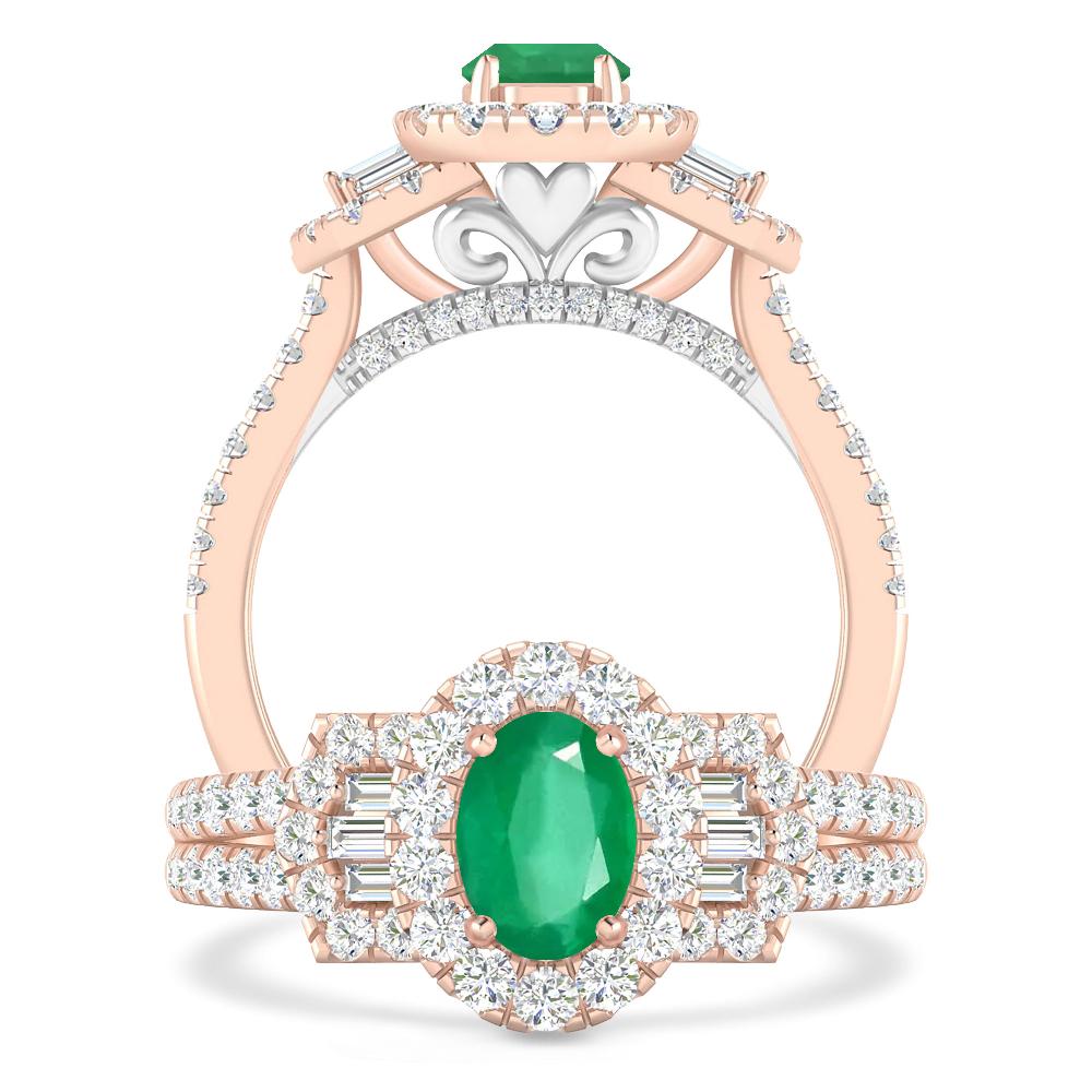 Rose Gold - Emerald