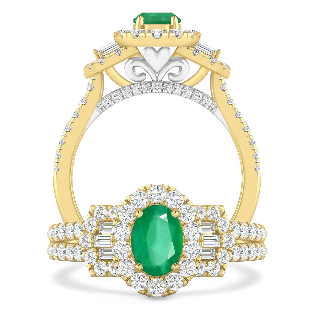 Yellow Gold - Emerald