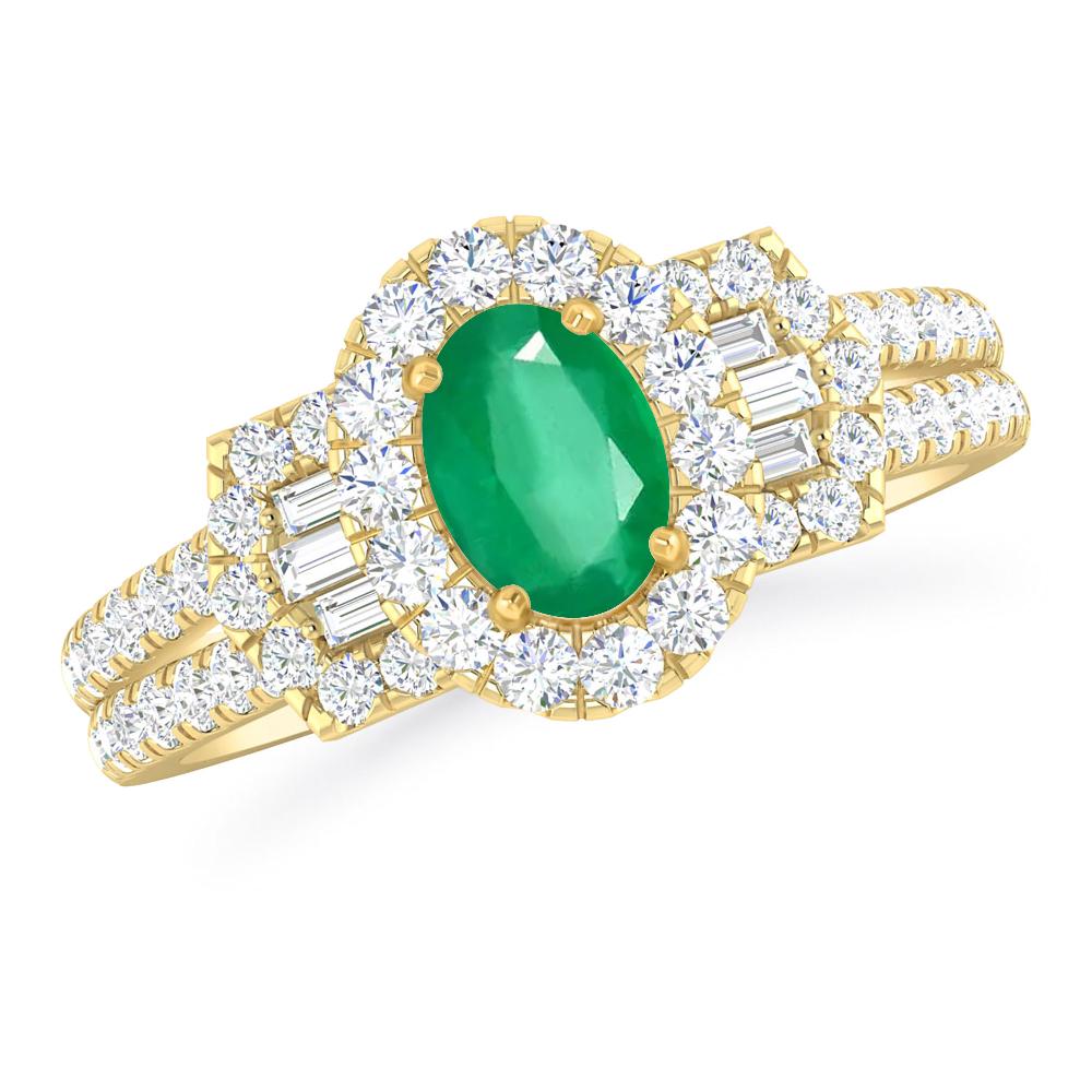 Yellow Gold - Emerald