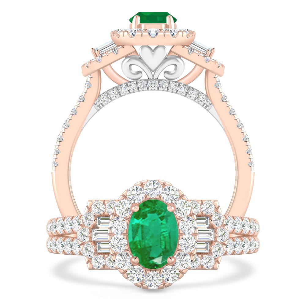 Rose Gold - Emerald