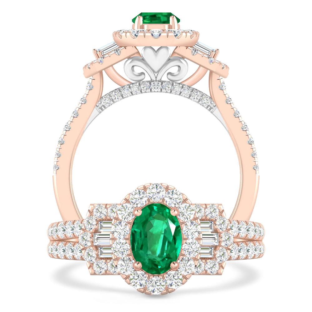 Rose Gold - Emerald