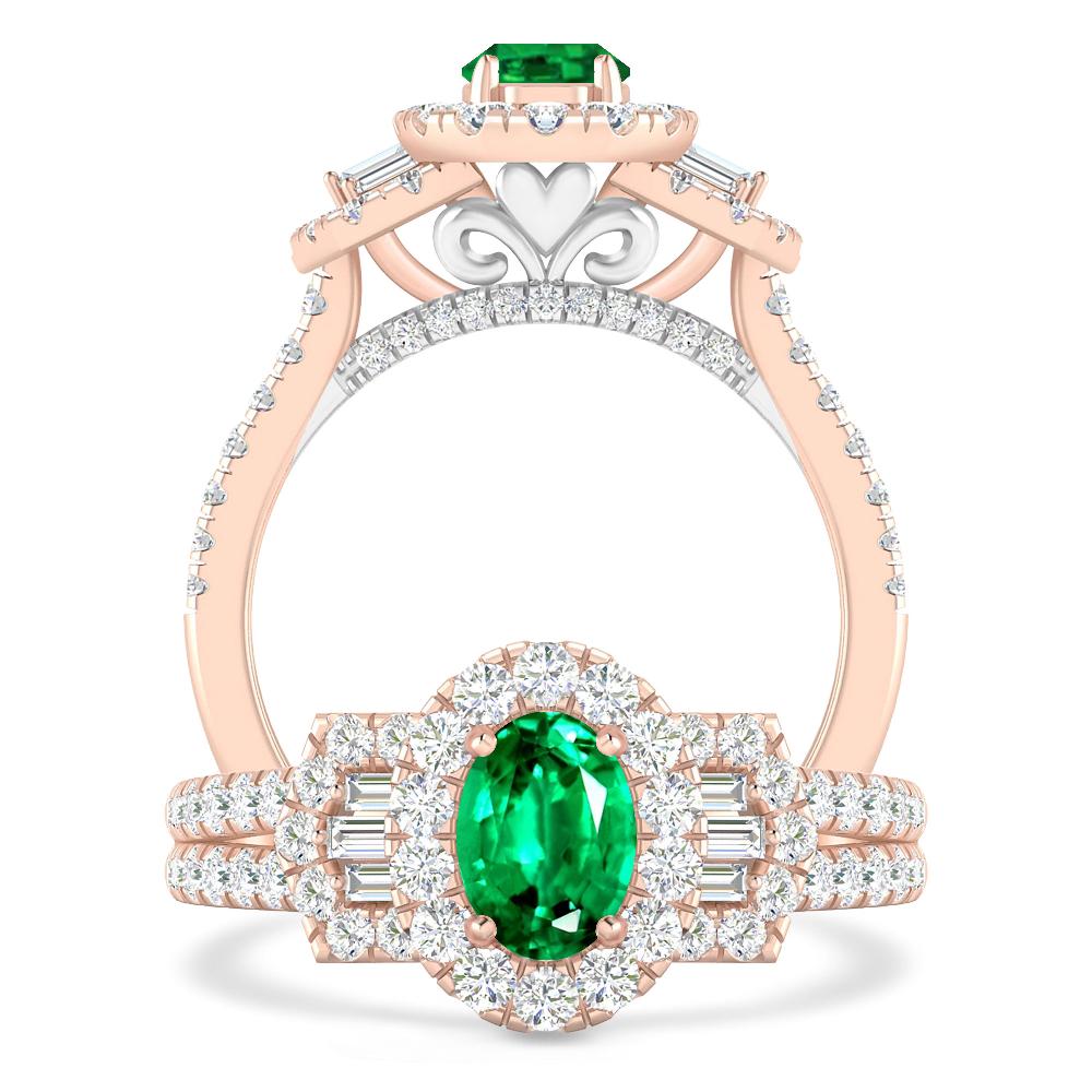 Rose Gold - Emerald