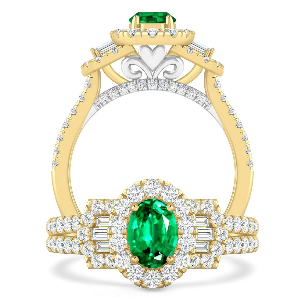 Yellow Gold - Emerald