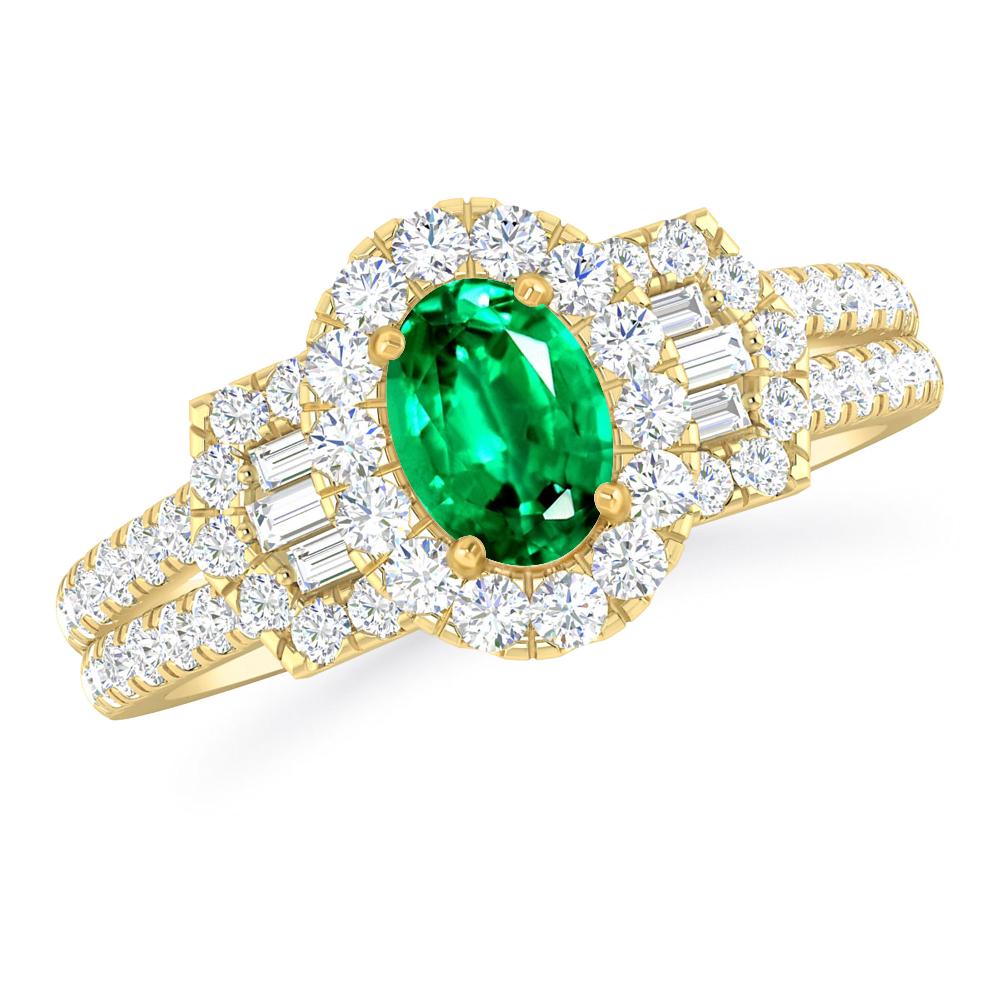 Yellow Gold - Emerald