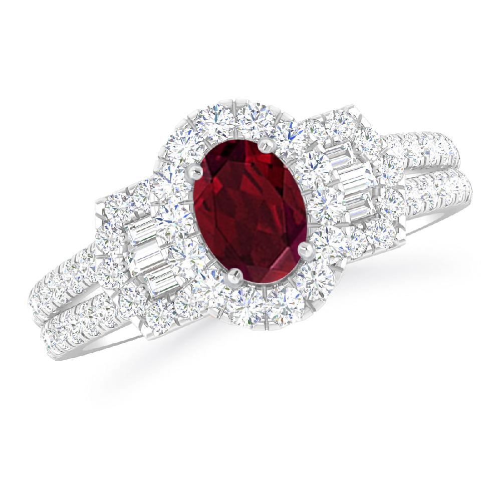 White Gold - Garnet