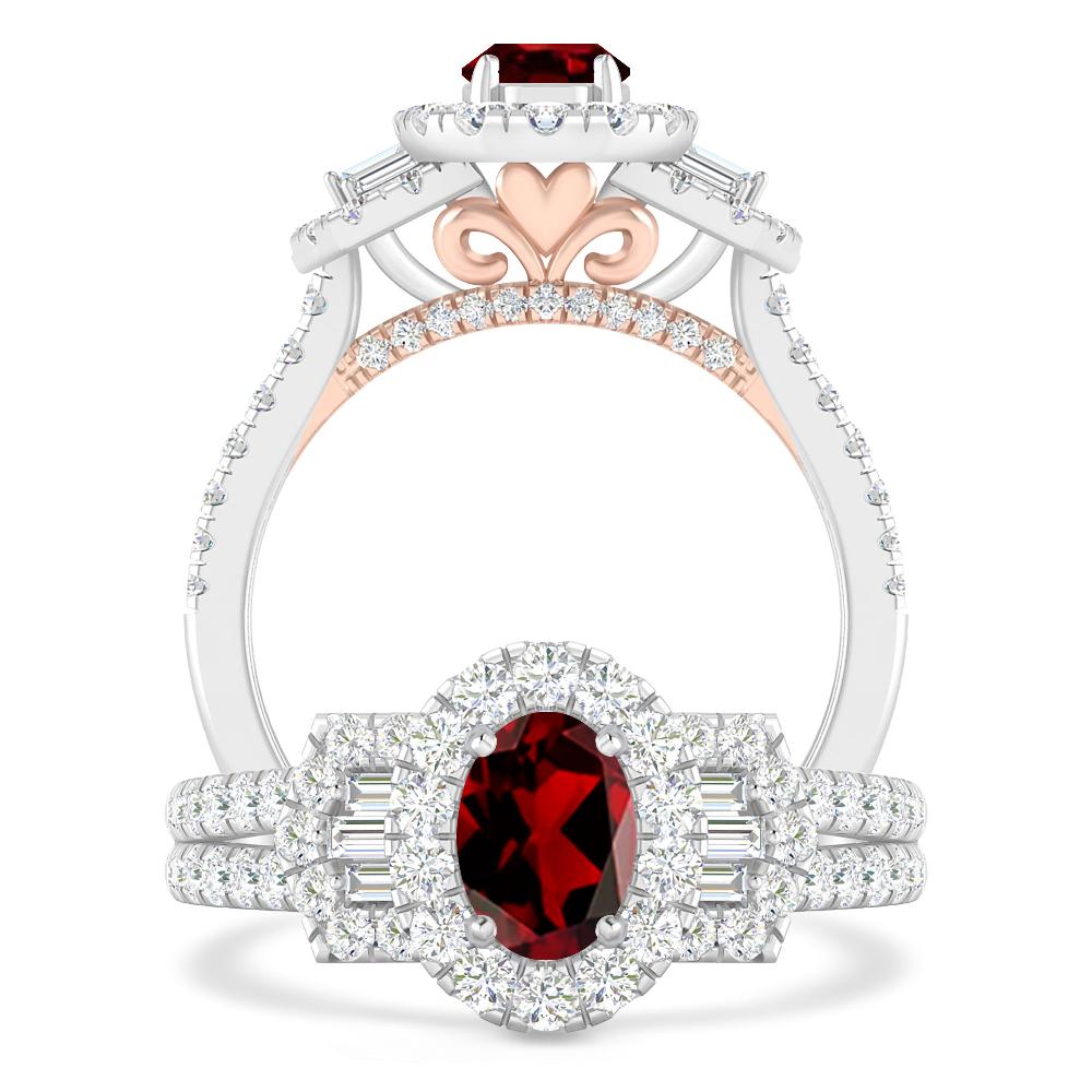 White Gold - Garnet