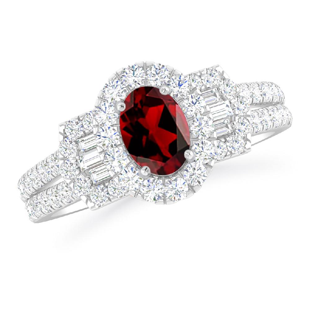 White Gold - Garnet