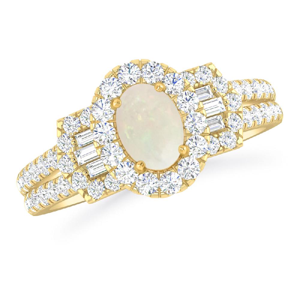 Yellow Gold - Opal