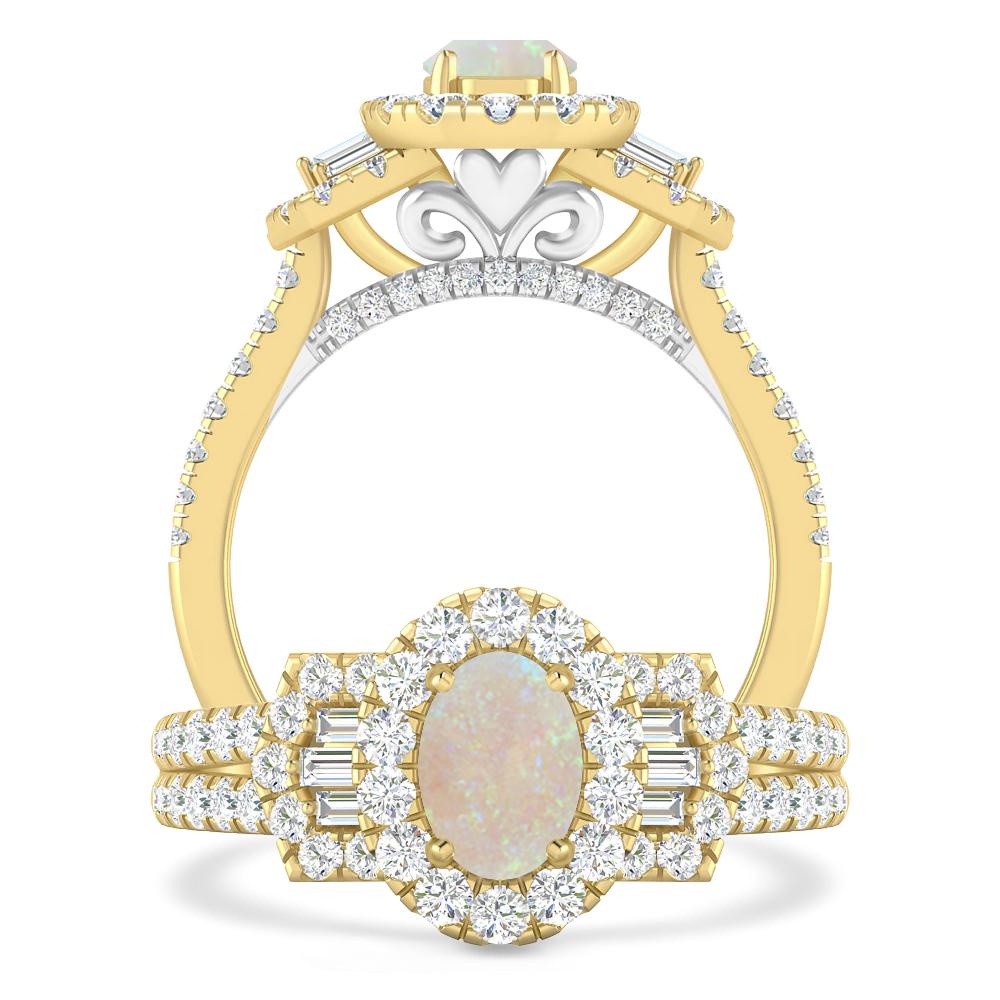 Yellow Gold - Opal