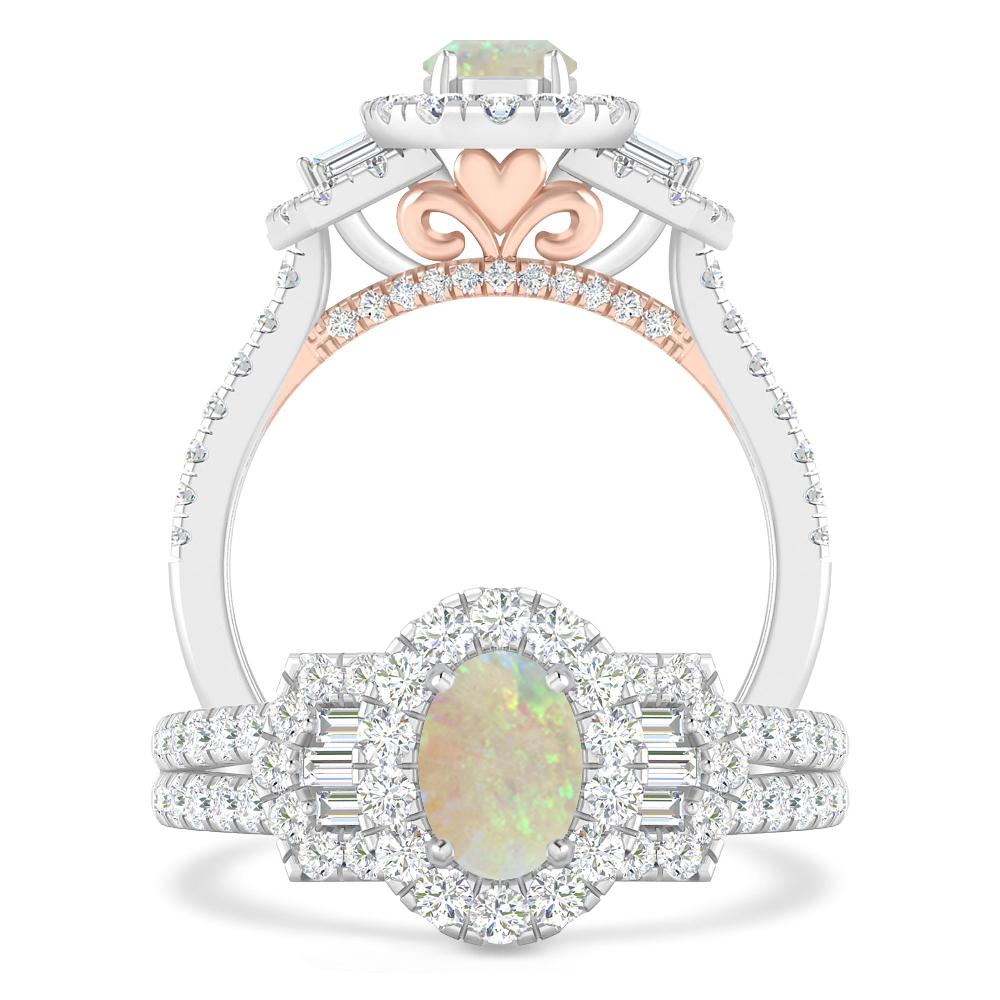 White Gold - Opal