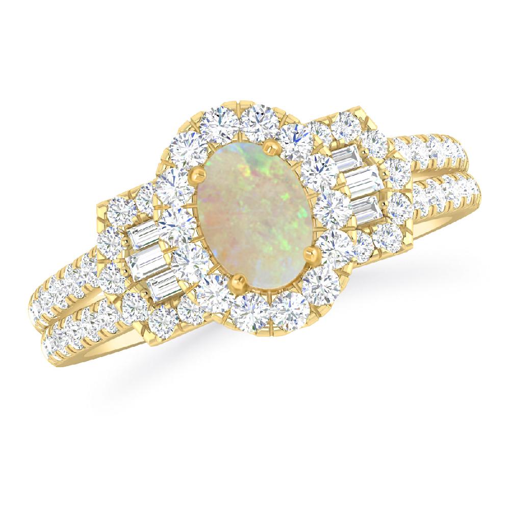 Yellow Gold - Opal