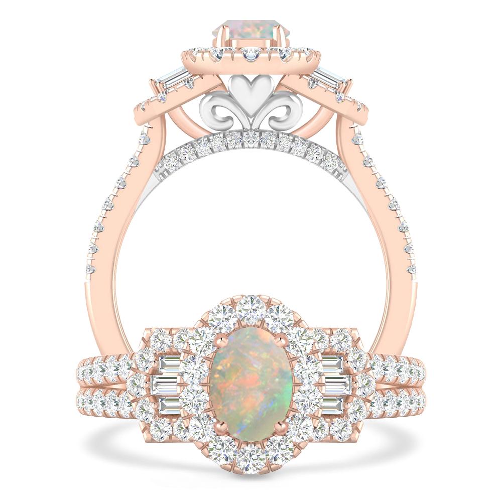 Rose Gold - Opal