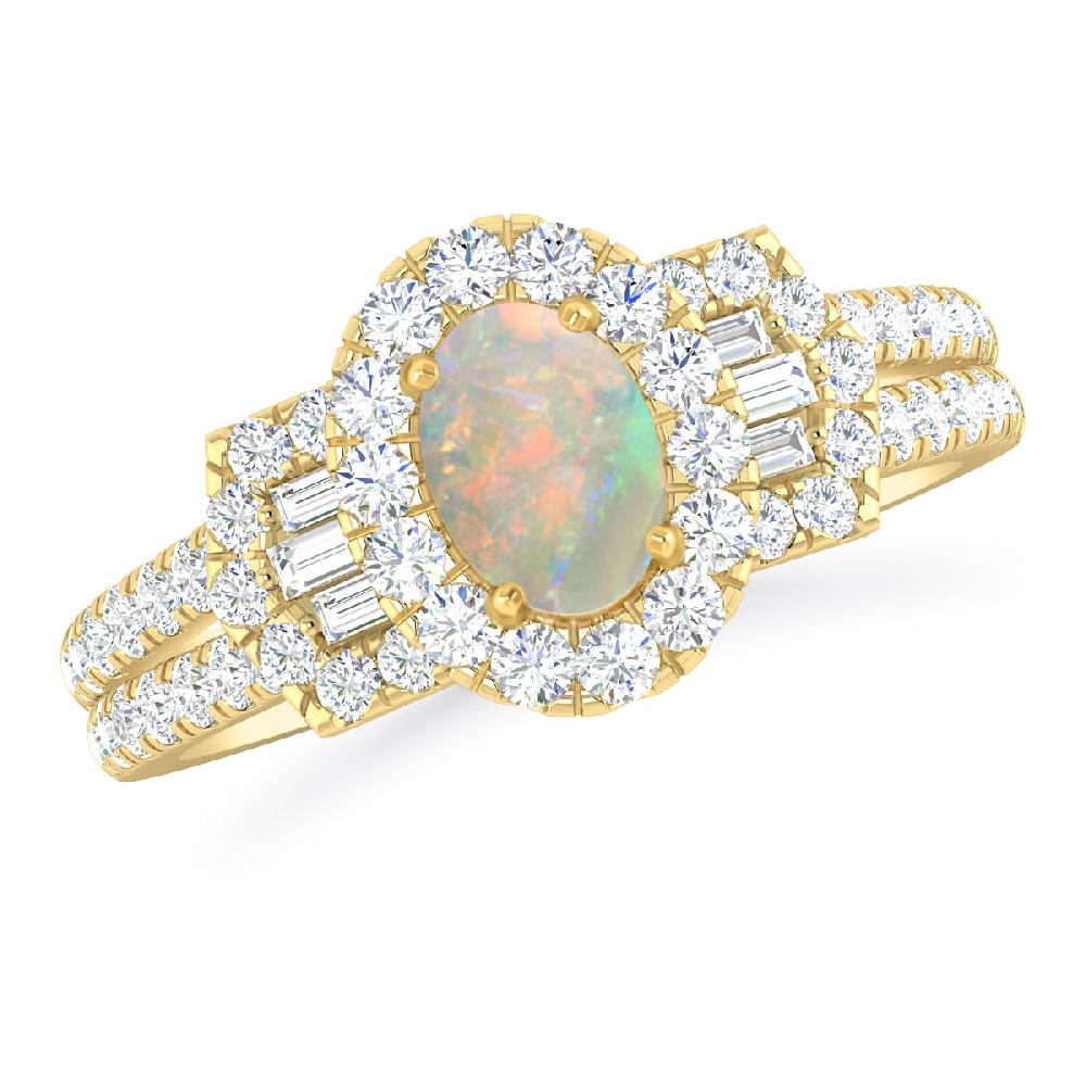 Yellow Gold - Opal