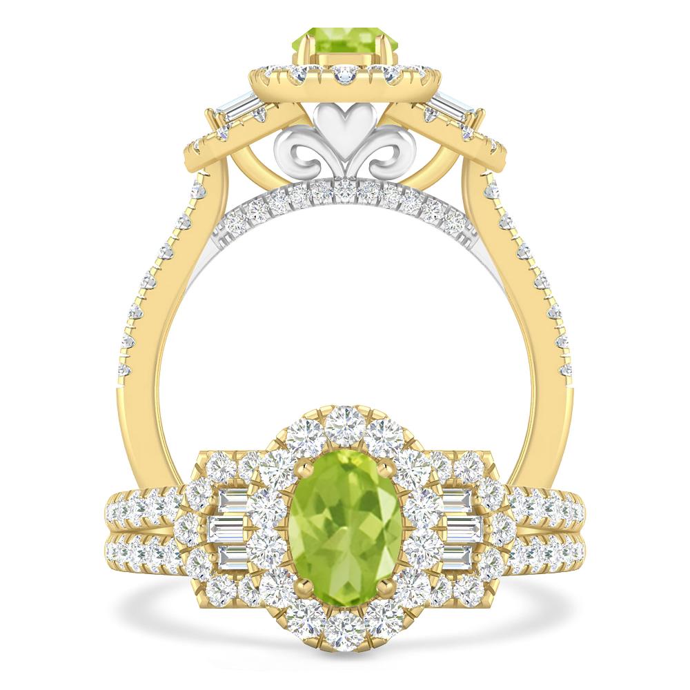 Yellow Gold - Peridot