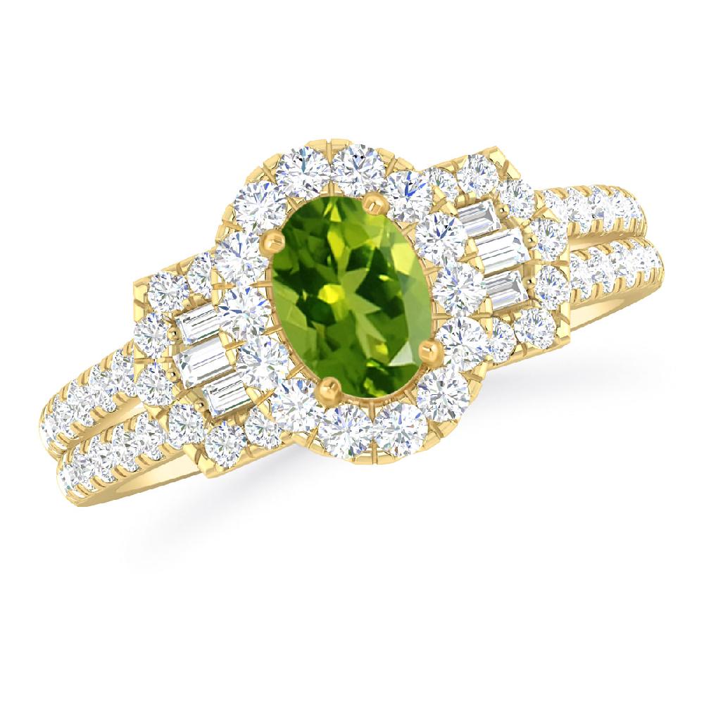 Yellow Gold - Peridot