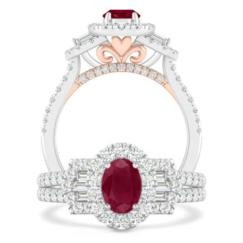 White Gold - Ruby