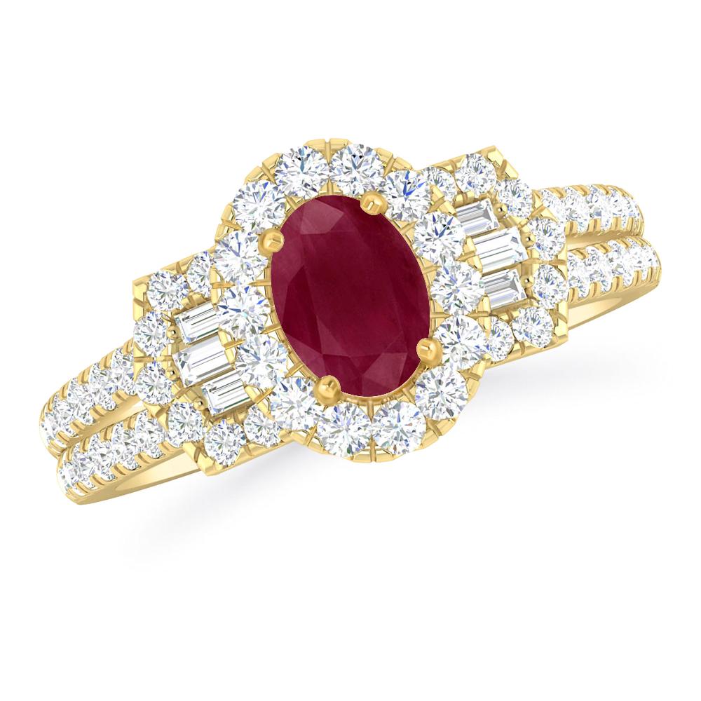 Yellow Gold - Ruby