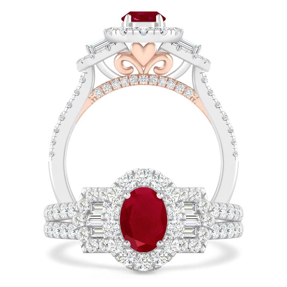 White Gold - Ruby