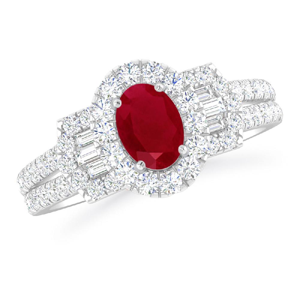 White Gold - Ruby