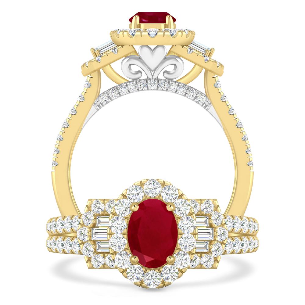 Yellow Gold - Ruby