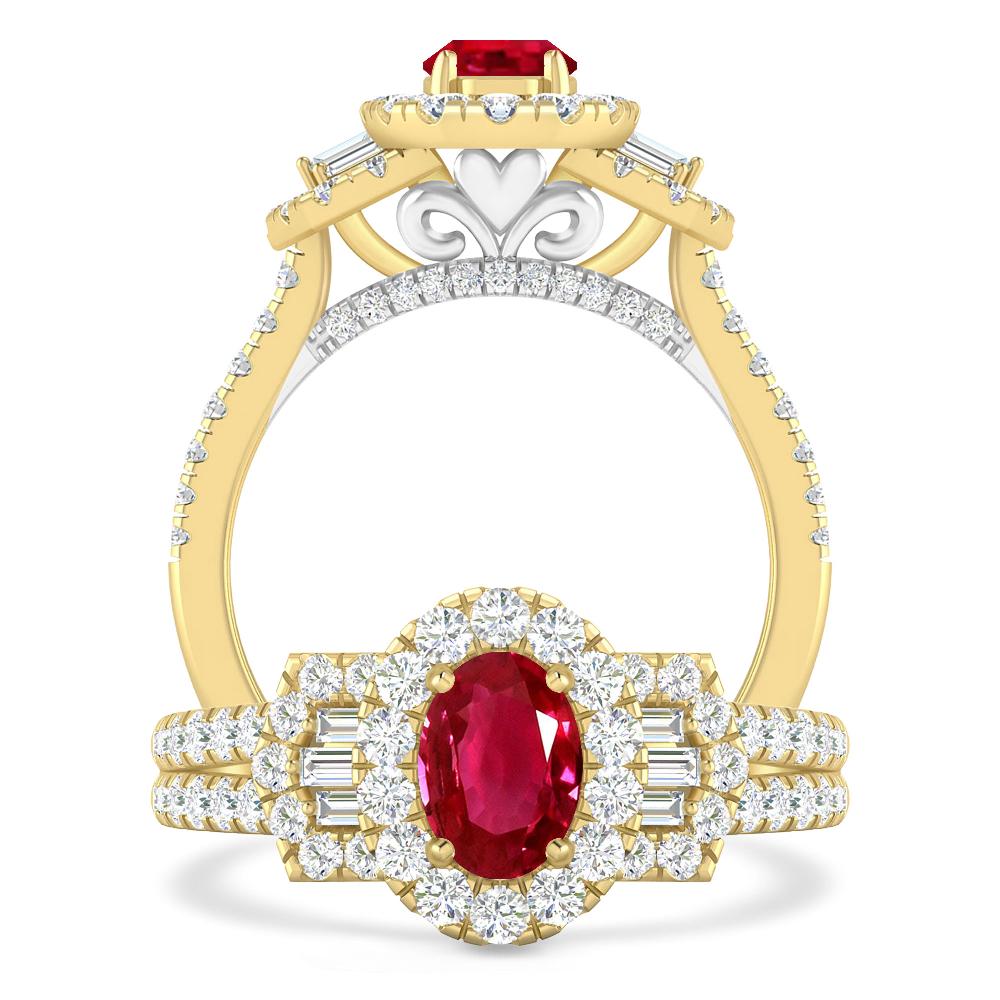 Yellow Gold - Ruby