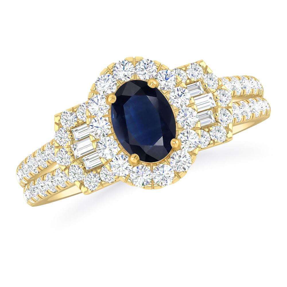 Yellow Gold - Sapphire