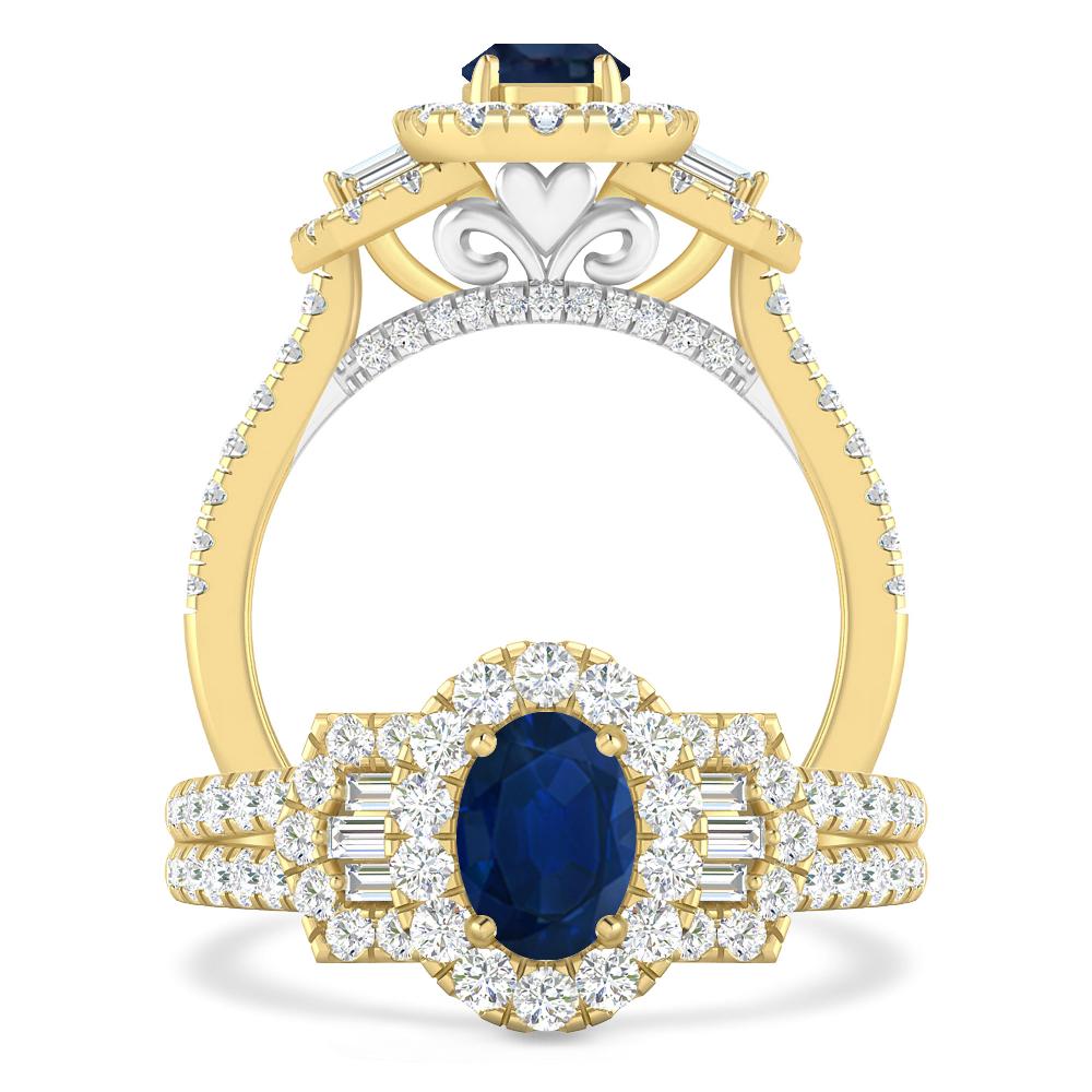 Yellow Gold - Sapphire