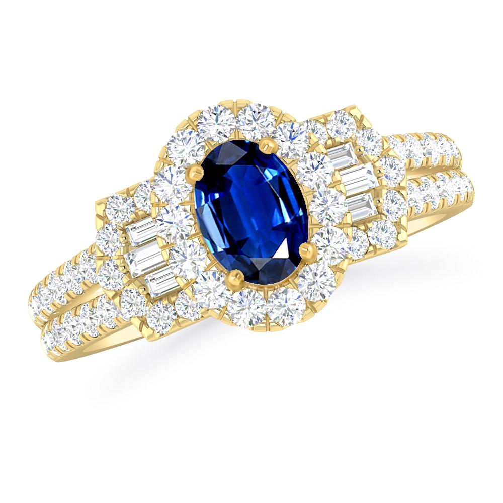 Yellow Gold - Sapphire