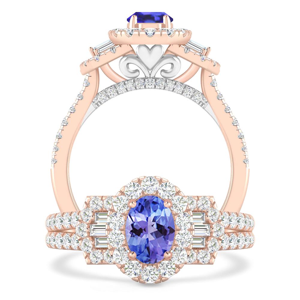 Rose Gold - Tanzanite