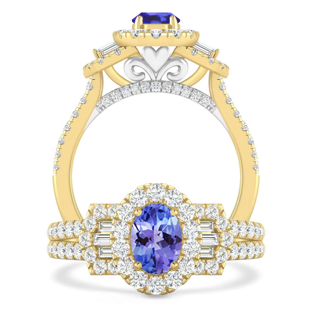 Yellow Gold - Tanzanite