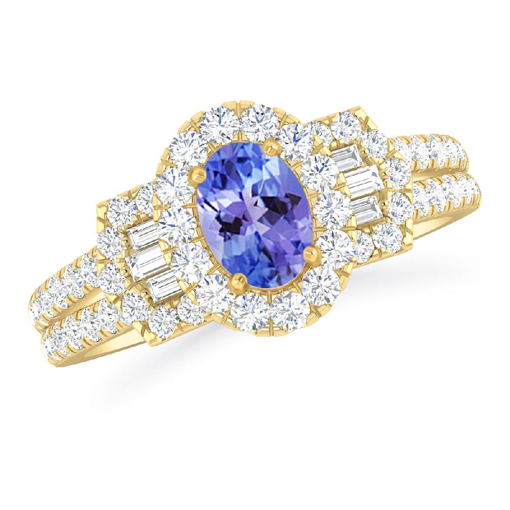 Yellow Gold - Tanzanite