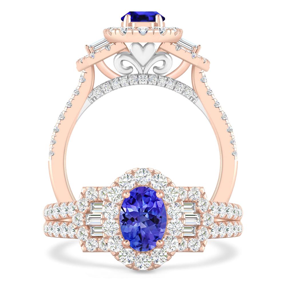 Rose Gold - Tanzanite