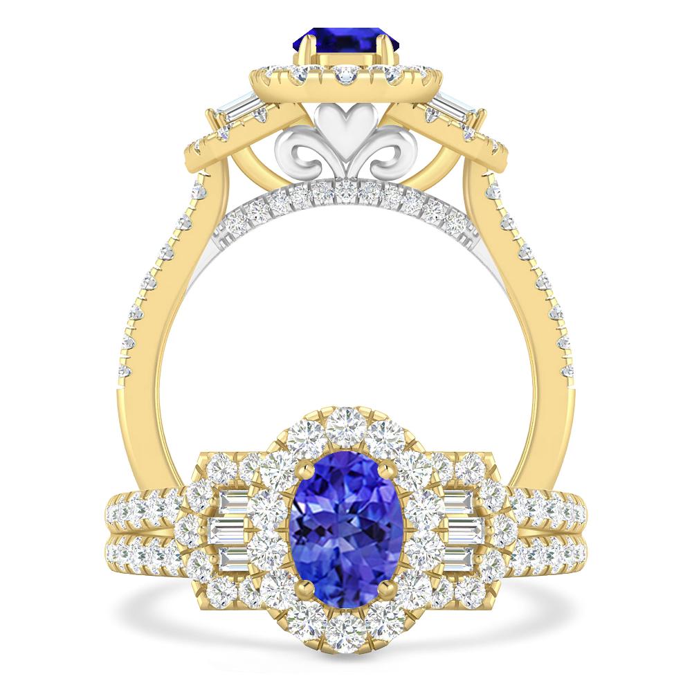 Yellow Gold - Tanzanite