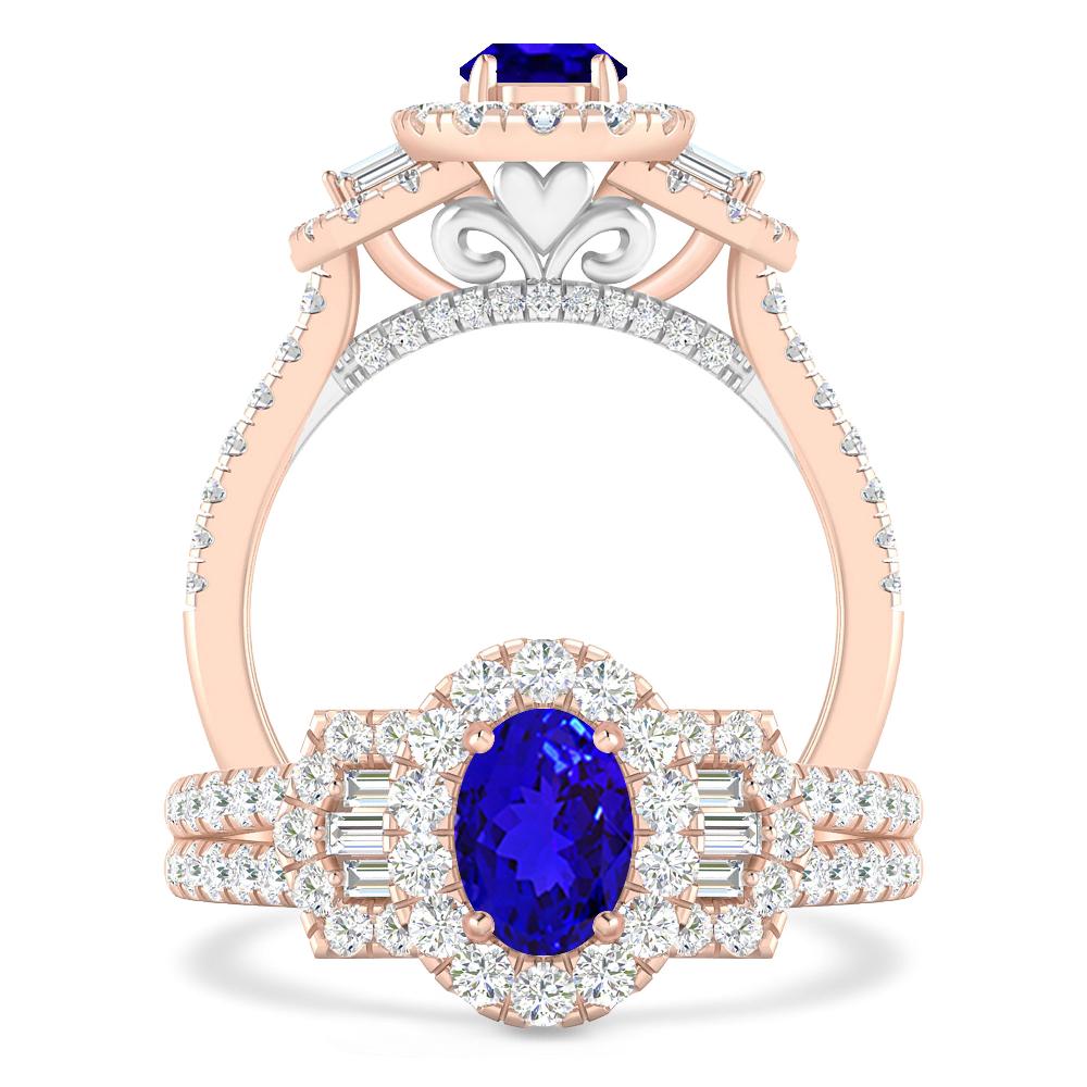 Rose Gold - Tanzanite