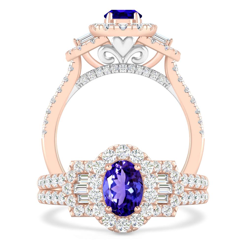 Rose Gold - Tanzanite