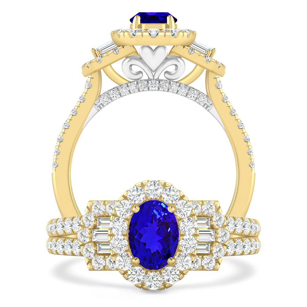 Yellow Gold - Tanzanite