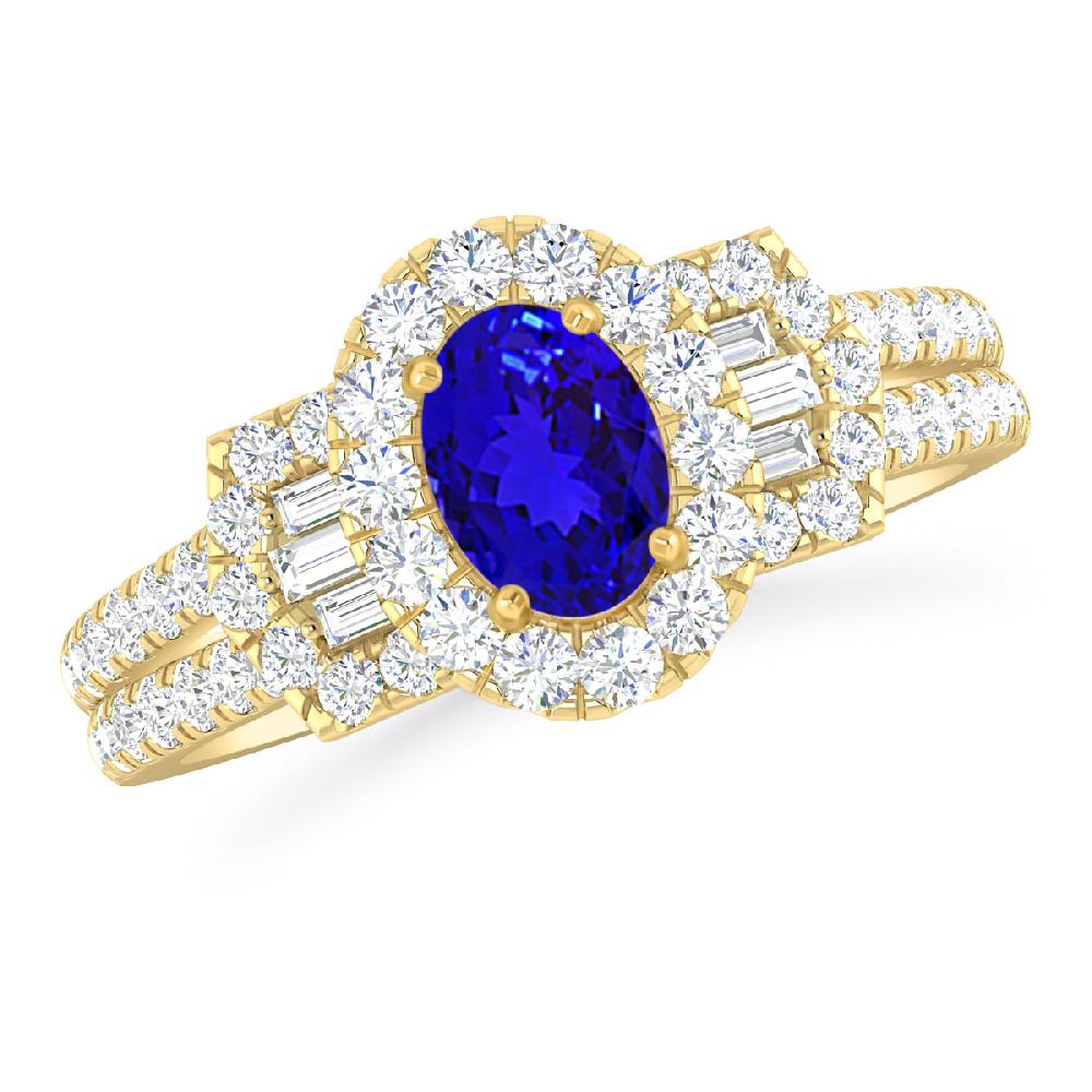 Yellow Gold - Tanzanite