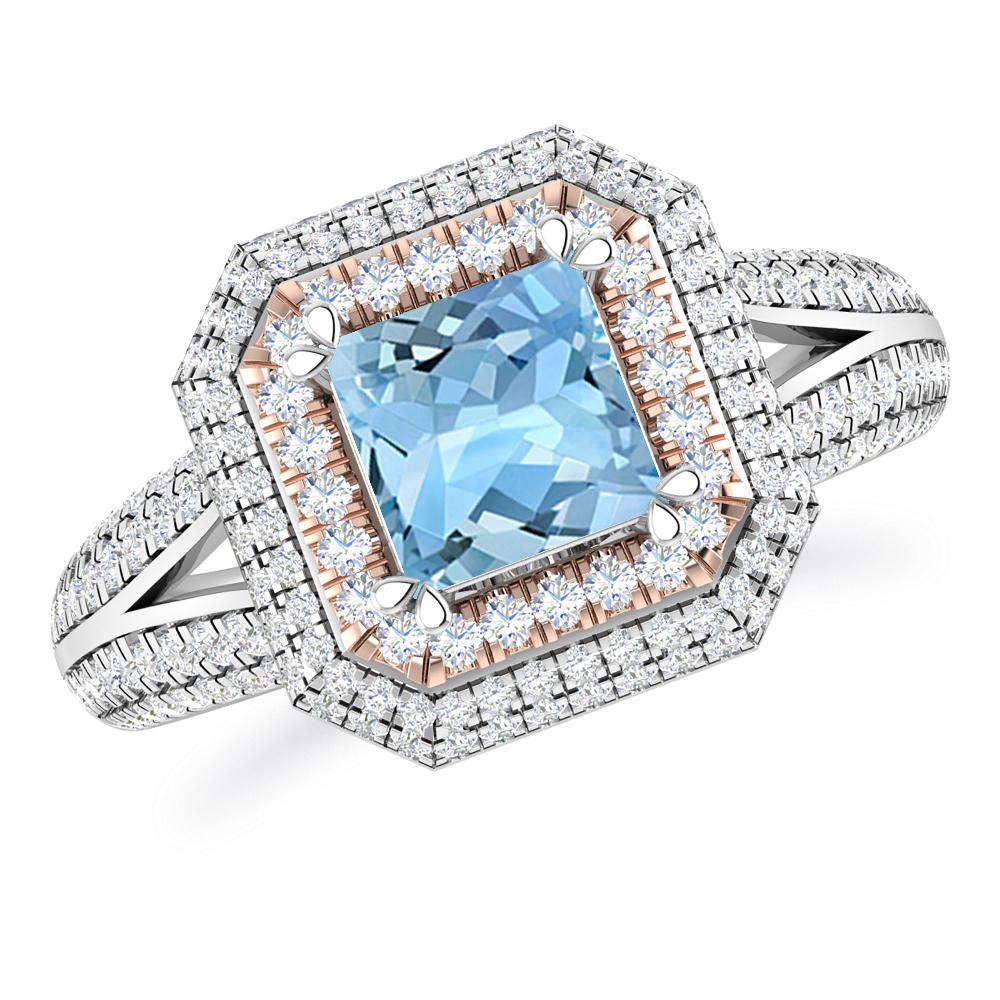 White Gold - Aquamarine