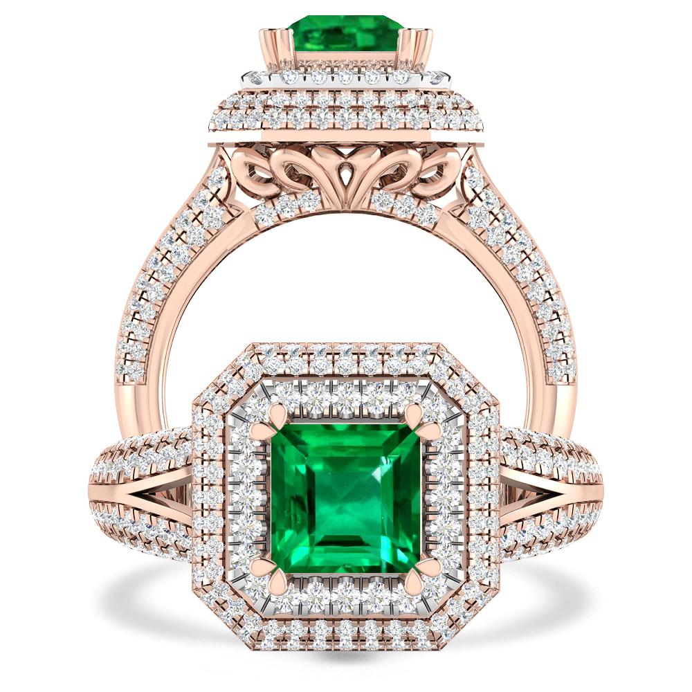 Rose Gold - Emerald