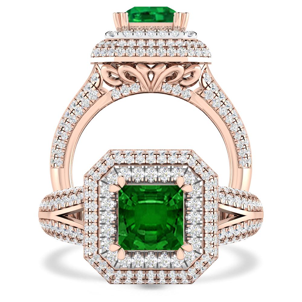 Rose Gold - Emerald