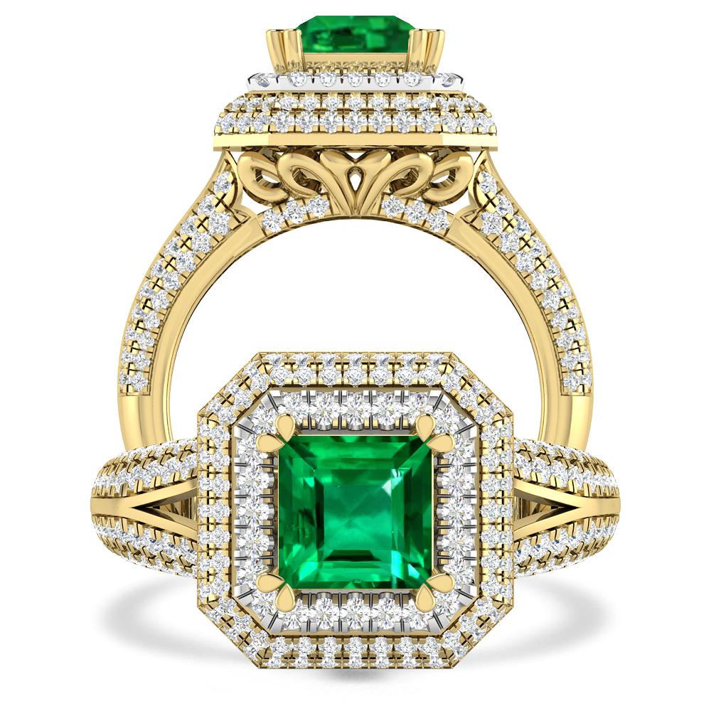 Yellow Gold - Emerald